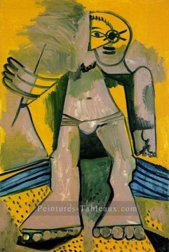 Baigneur debout 1971 cubisme Pablo Picasso Peinture à l'huile